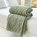 Paris Weave Jacquard Fleece Blanket – Soft Microfiber Throw for Cozy Layering and Elegant Home Decor